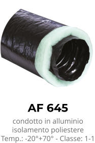 AF 645 condotto in alluminio isolamento poliestere Temp.: -20°+70° - Classe: 1-1