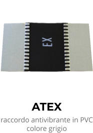 ATEX raccordo antivibrante in PVC colore grigio