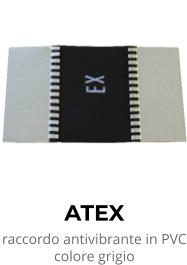 ATEX raccordo antivibrante in PVC colore grigio